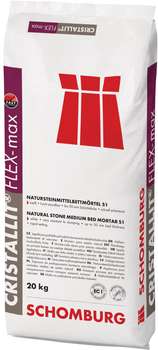 bag CRISTALLIT-FLEX-max Natural stone medium bed mortar S1 by SCHOMBURG