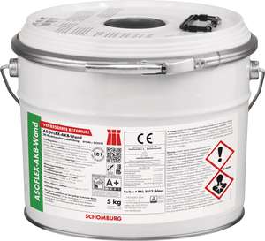 combination packaging ASOFLEX-AKB-Wand 2 component reaction resin waterproofing for wall surfaces by SCHOMBURG