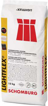 ถุง LIGHTFLEX กาวซีเมนต์ปูกระเบื้องอเนกประสงค์แบบยืดหยุ่นเนื้อเบาพิเศษ โดย SCHOMBURG