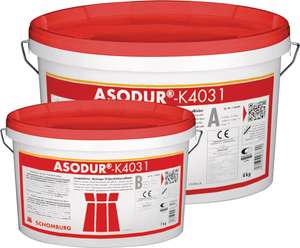 xô ASODUR-K4031 (INDUBOND-VK4031) Keo epoxy lưu biến đa năng 2 thành phần bởi SCHOMBURG