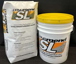 pail Pavemend SL Semi-Leveling, Pre-Extended Rapid Repair Flowable Concrete by SCHOMBURG