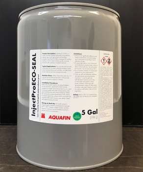 pail InjectProECO-SEAL Low viscosity hydrophilic polyurethane grout by SCHOMBURG