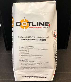 bag Pavemend DOTLine Pre-Extended (3/8”), Fiber Reinforced Rapid Repair Concerete by SCHOMBURG