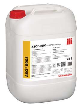 กระป๋อง ASO-R005 (ASO-น้ำยาทำความสะอาดพื้นหิน / REINIT-R) สารทำความสะอาดชนิดเข้มข้นสำหรับกระเบื้อง อิฐปูนเม็ด และบล็อกคอนกรีต  โดย SCHOMBURG