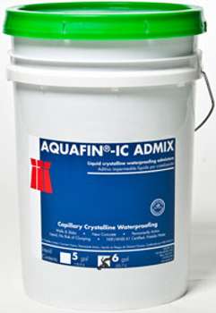 pail AQUAFIN-IC ADMIX Liquid and powder crystalline waterproofing admixtures for concrete by SCHOMBURG