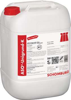 ถัง ASO-Unigrund-K สีน้ำเงิน น้ำยาไพรเมอร์เข้มข้น โดย SCHOMBURG