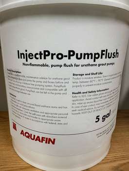 pail InjectPro-PumpFlush Non-flammable, pump flush for urethane grout pumps by SCHOMBURG