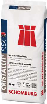 bag CRISTALLIT-FLEX Flexible natural stone adhesive mortar by SCHOMBURG