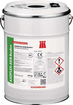 combination packaging ASOFLEX-AKB-Boden 2 component reaction resin waterproofing for floors by SCHOMBURG