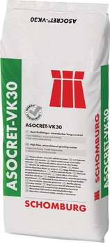 bag ASOCRET-VK30 Cementitious under-grouting mortar, highly flowable by SCHOMBURG