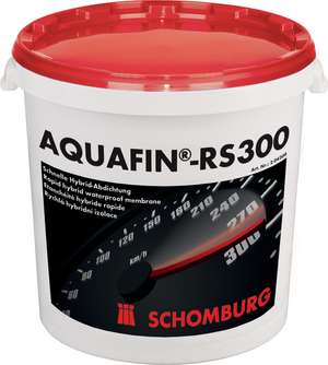 ชุดบรรจุภัณฑ์ AQUAFIN-RS300 ระบบกันซึมชนิดไฮบริดแบบแห้งเร็ว  โดย SCHOMBURG